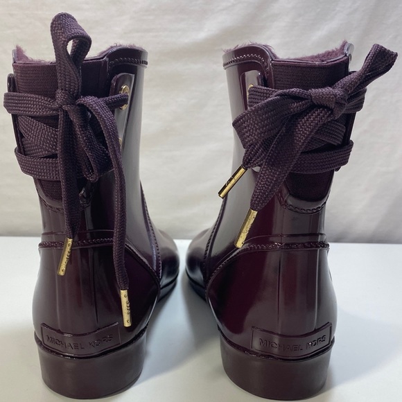 Michael Kors Larson Back-Tie Rain Booties Boot - Picture 4 of 6